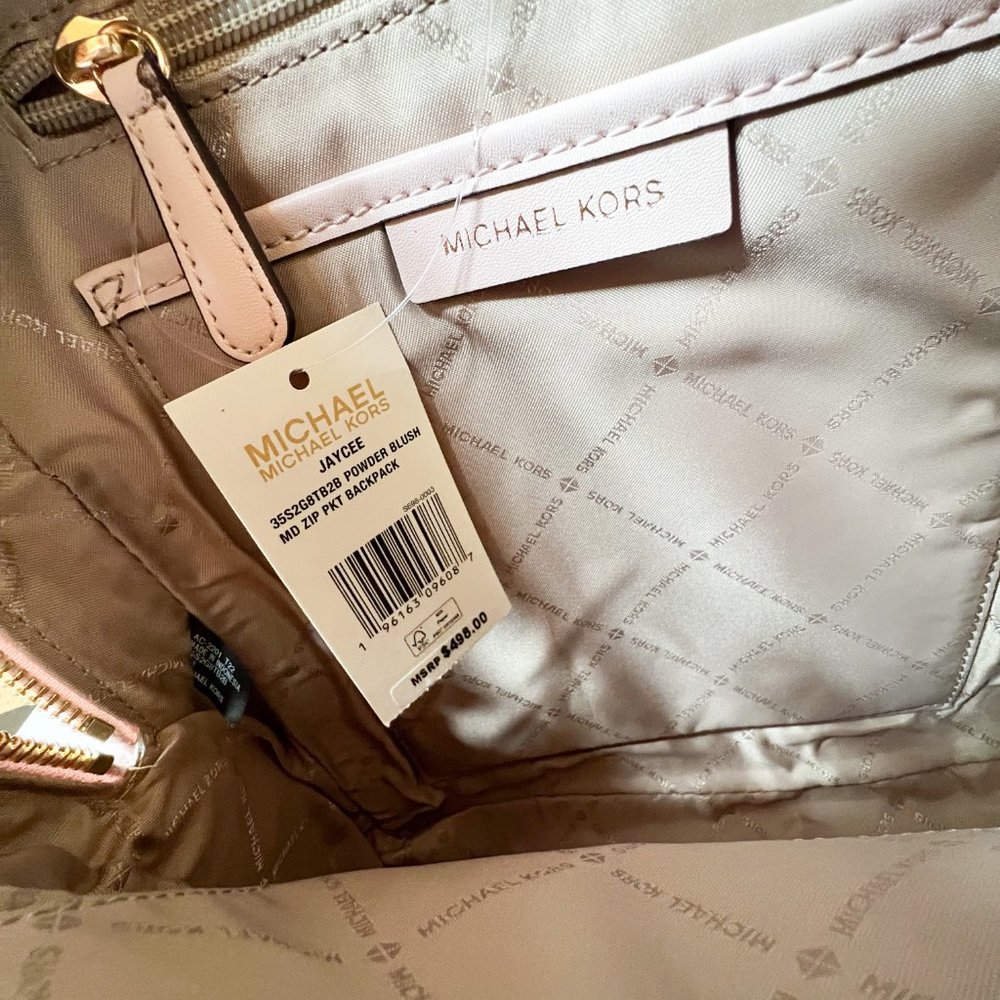 Michael Kors Jaycee Medium Backpack Mk Signature … - image 8